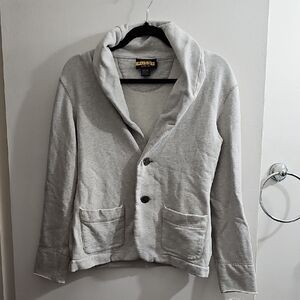 Ralph Lauren Rugby Gray Shawl Collar Cardigan